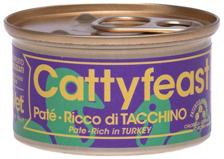 Fidovet CattyFeast Sterilised, paté, turkey, 85 g